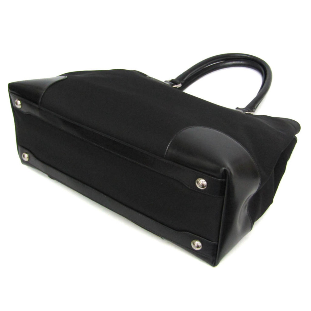 Prada Tessuto + Vitel BR3411 Women's Nylon,Leather Tote Bag Black - Picture 3 of 16